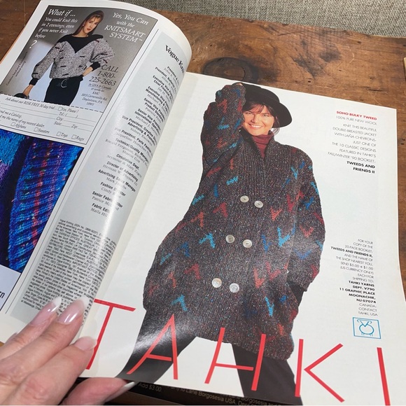 1990 Vogue knitting instructional reference book vintage - Picture 5 of 10